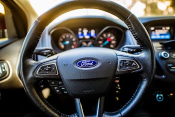 Black Ford Car Steering Wheel