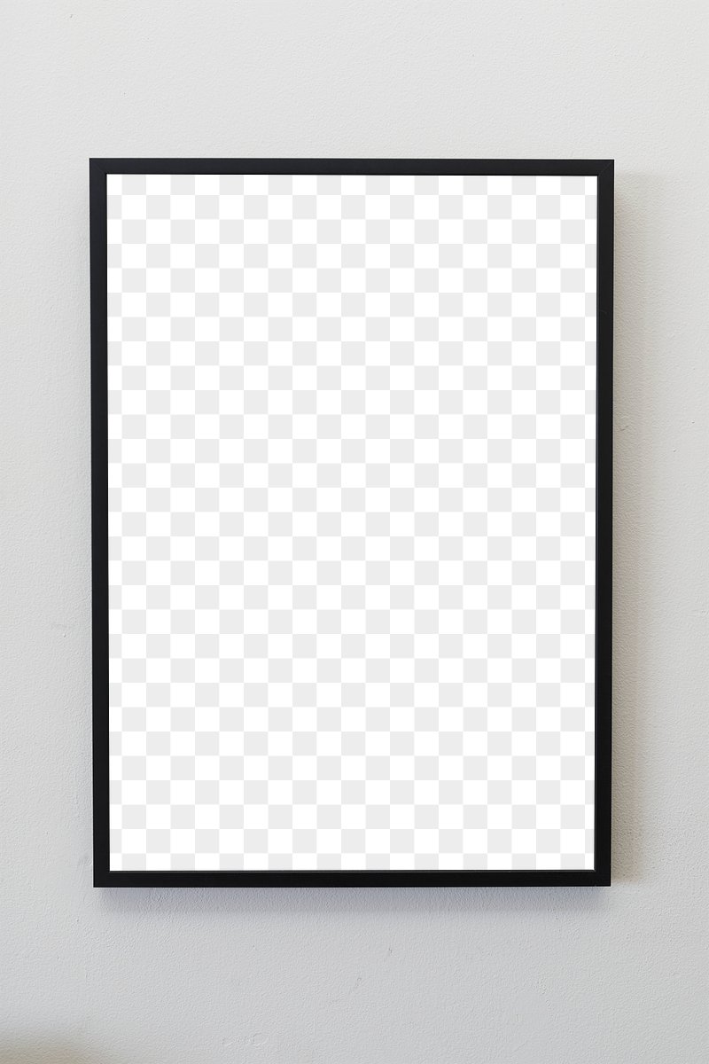 Black frame against a gray | Free PNG - rawpixel