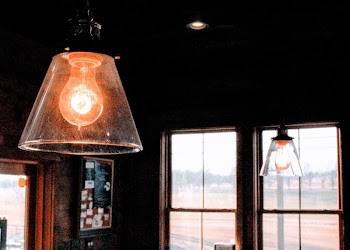 Black Frame Clear Glass Shade Pendant Lamp