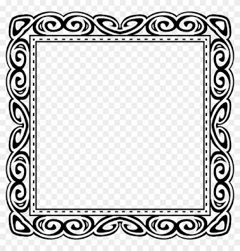 Black Frame Design - Frame Clipart Black And White