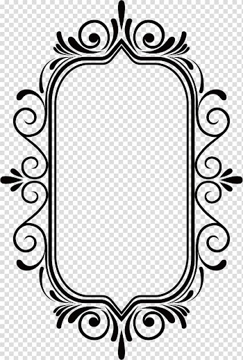 Black frame , frame, Ancient black border classic frame transparent background PNG clipart