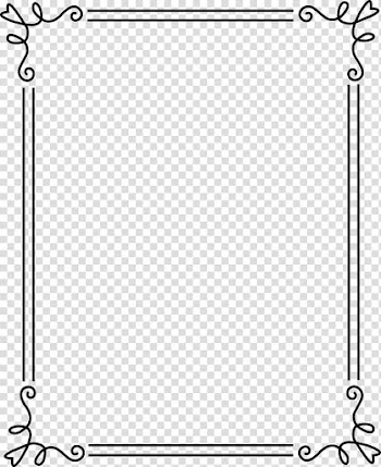 Black frame illustration, Borders and Frames Frames , nice transparent background PNG clipart