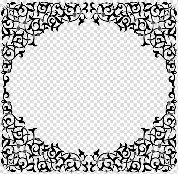 Black frame template, Arabesque Ornament Islamic geometric patterns Pattern, design transparent background PNG clipart