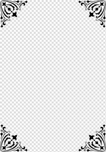 Black frame transparent background PNG clipart