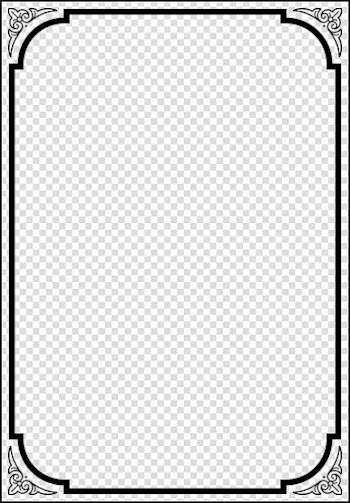 Black frame transparent background PNG clipart