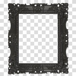 Black frame transparent background PNG clipart