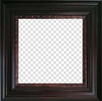 Black frame transparent background PNG clipart