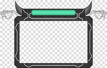 Black frame, Webcam Streaming media Camera, Game Frame Webcam transparent background PNG clipart