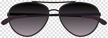Black framed aviator-style sunglasses illustration, Aviator sunglasses , Sunglasses transparent background PNG clipart