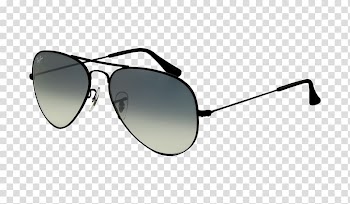 Black framed Ray-Ban Aviators, Aviator sunglasses Ray-Ban Wayfarer Blackfin, Aviator Sunglass Background transparent background PNG clipart