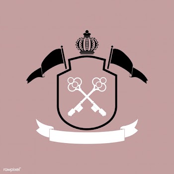 Black framed shield with embellishments and a.. | Free stock vector - 543103
