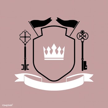 Black framed shield with embellishments and a.. | Free stock vector - 543126