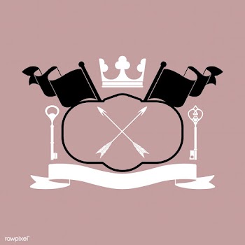 Black framed shield with embellishments and a.. | Free stock vector - 543153