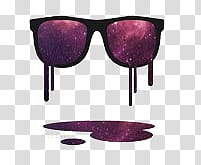 Black framed sunglases transparent background PNG clipart