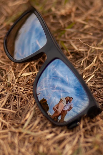 Black Framed Sunglasses Close-up Photography