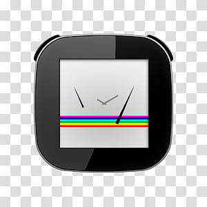 Black framed wall clock transparent background PNG clipart