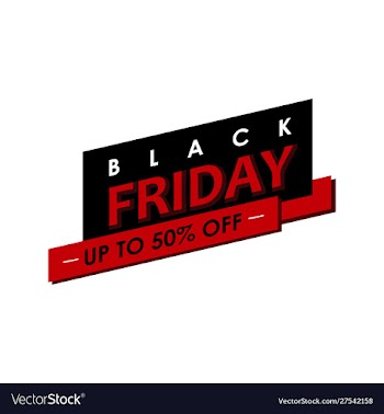 Black friday banner vector image