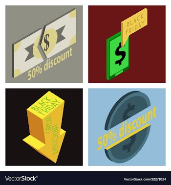 Black friday calligraphic designs retro style vector image