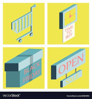 Black friday calligraphic designs retro style vector image