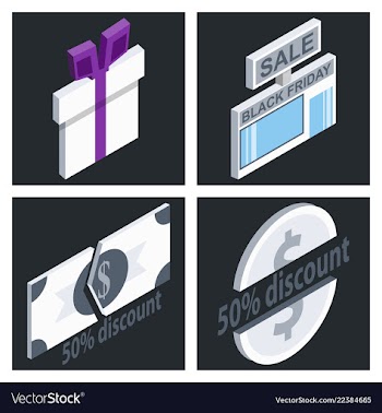 Black friday calligraphic designs retro style vector image