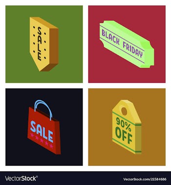 Black friday calligraphic designs retro style vector image
