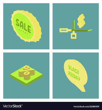 Black friday calligraphic designs retro style vector image