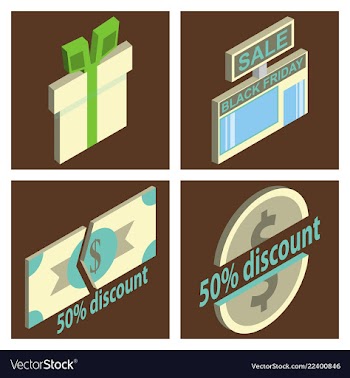 Black friday calligraphic designs retro style vector image
