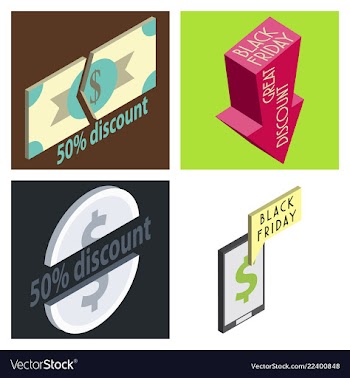 Black friday calligraphic designs retro style vector image