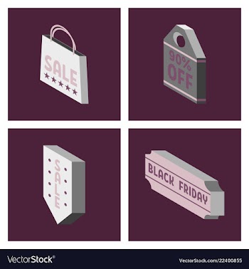 Black friday calligraphic designs retro style vector image