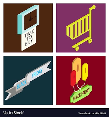 Black friday calligraphic designs retro style vector image