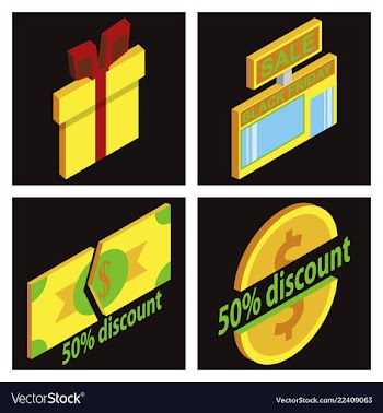 Black friday calligraphic designs retro style vector image
