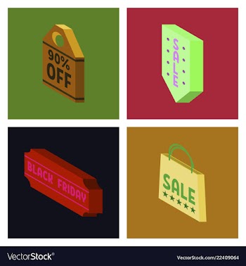 Black friday calligraphic designs retro style vector image