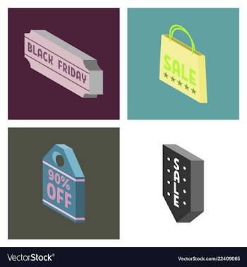Black friday calligraphic designs retro style vector image
