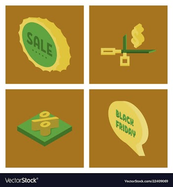 Black friday calligraphic designs retro style vector image