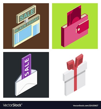 Black friday calligraphic designs retro style vector image
