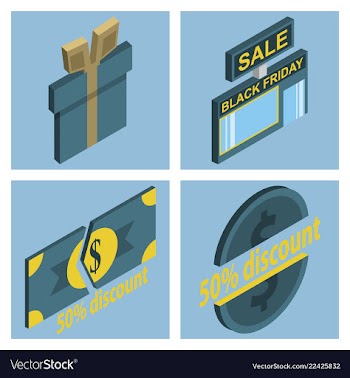 Black friday calligraphic designs retro style vector image