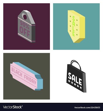 Black friday calligraphic designs retro style vector image