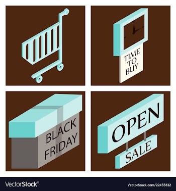 Black friday calligraphic designs retro style vector image