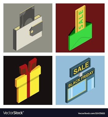 Black friday calligraphic designs retro style vector image