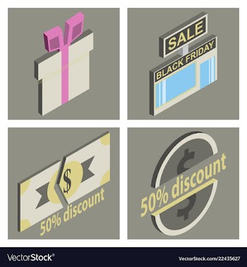 Black friday calligraphic designs retro style vector image