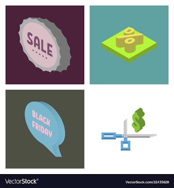 Black friday calligraphic designs retro style vector image