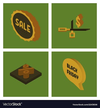 Black friday calligraphic designs retro style vector image