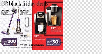 Black Friday Discounts and allowances Bed Bath & Beyond Brand, Black Friday Flyer transparent background PNG clipart