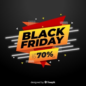 Black friday in flat design Free Vector