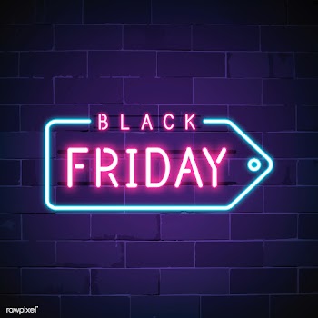 Black Friday neon sign vector | Free stock vector - 537645