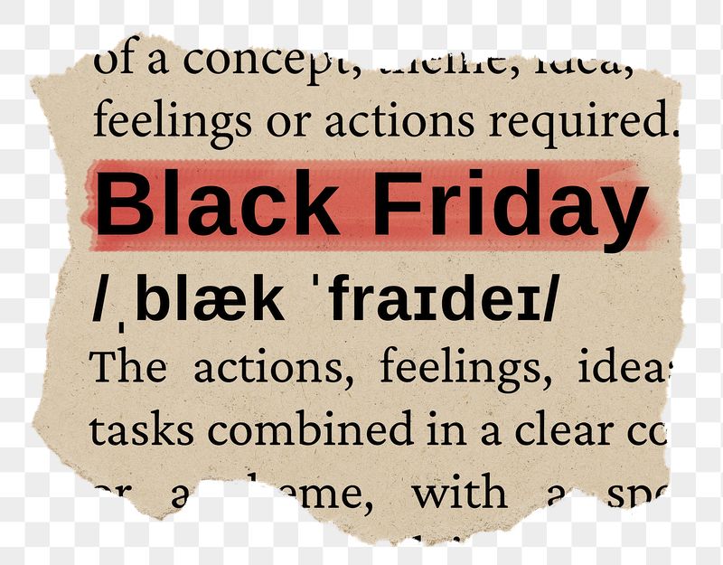 Black Friday png word sticker, | Free PNG - rawpixel