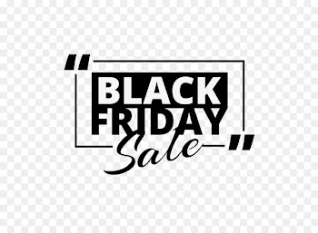 Black Friday promotional English font vector label 