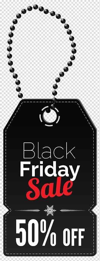 Black friday sale 50 percent off tag, Black Friday Sales , Black Friday 50% OFF Tag transparent background PNG clipart