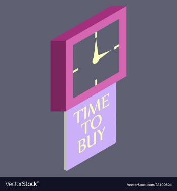 Black friday sale analog clock design vector image