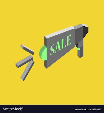 Black friday sale banner isometric image vector image